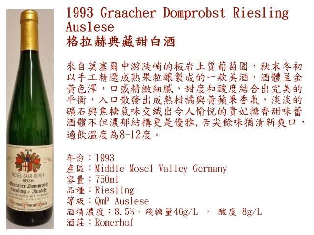 1993 Graacher Auslese